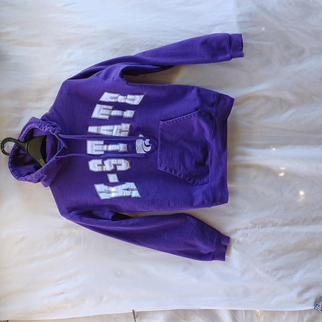 713 Ovb Old Varsity Brand K State Pullover Hoodie Kangaroo Pocket
